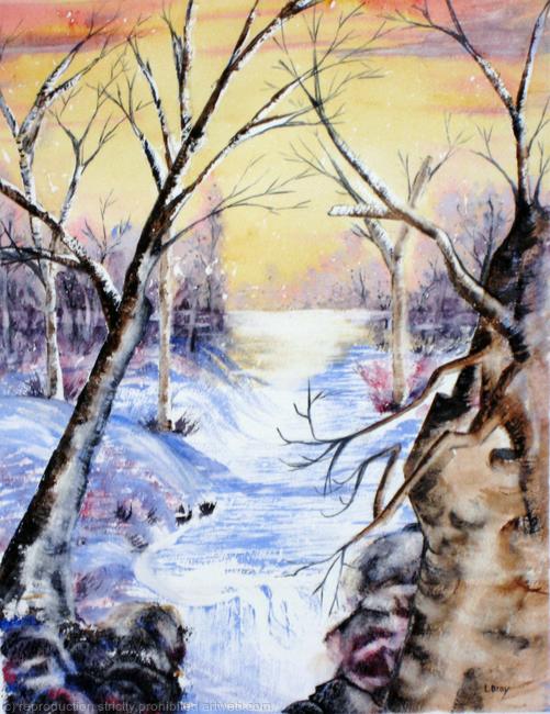 Icy waterfall