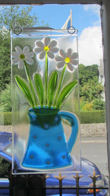 Jug and Daisies by Fran Brown