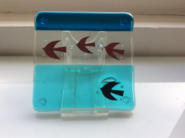 Copper bird coaster