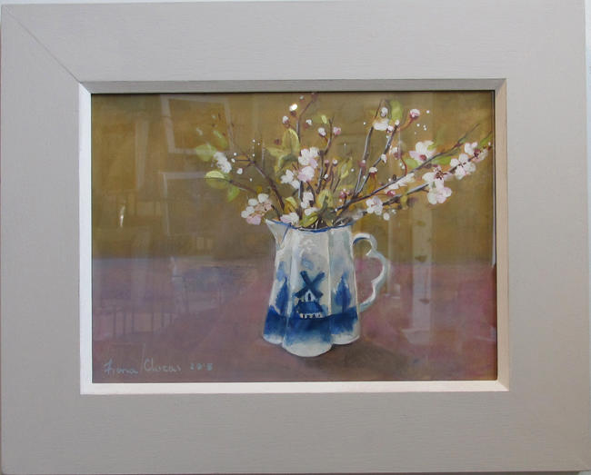 Delf Jug and Blossom - Fiona Clucas