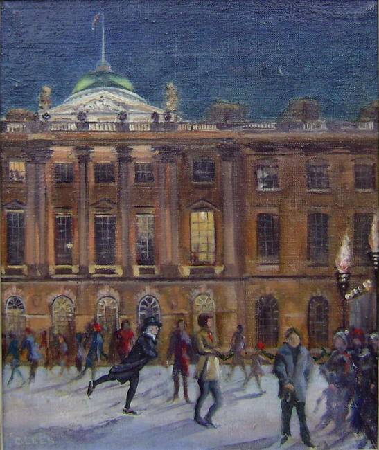 The Rev. Robert Walker skating at Somerset House