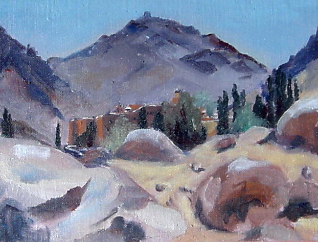 St. Catherine's from entrance to wadi.