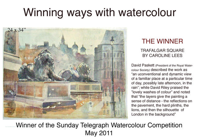 Winner of The Sunday Telegraph Watercolour Competition 2011