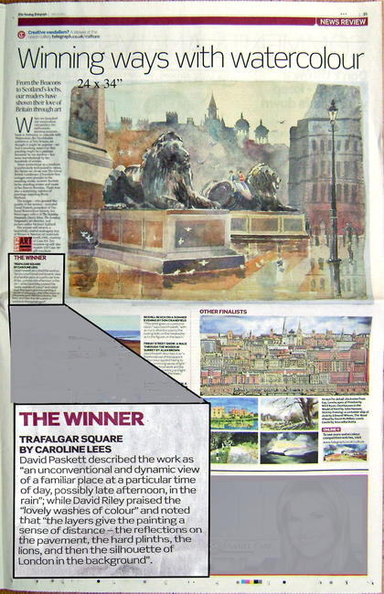 Winner of The Sunday Telegraph Watercolour Competition 2011