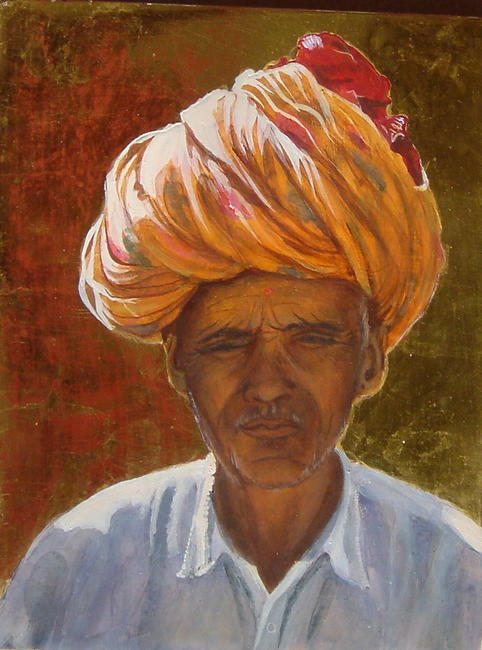 Orange turban