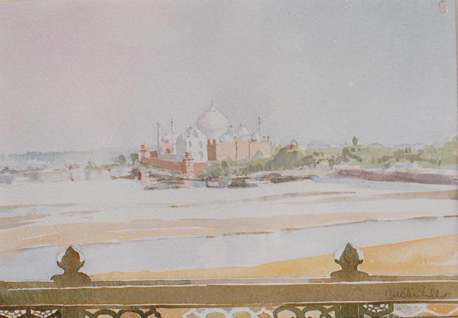 Taj from Red Fort, India