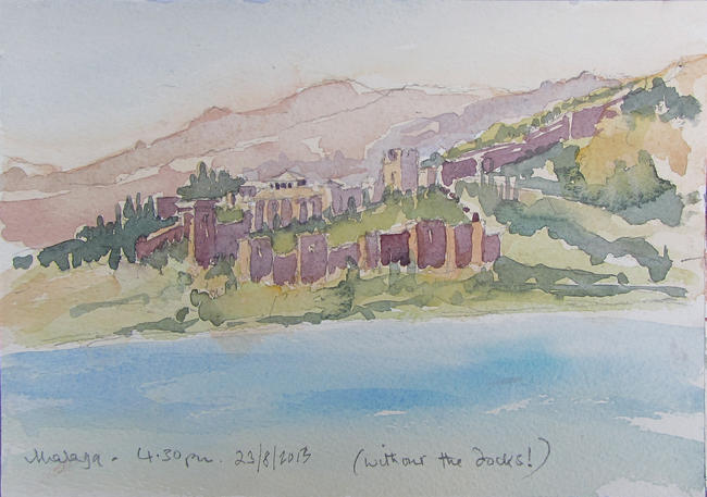 Malaga without the docks
