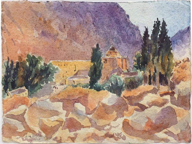 St Catherine's Monastery, dawn spring