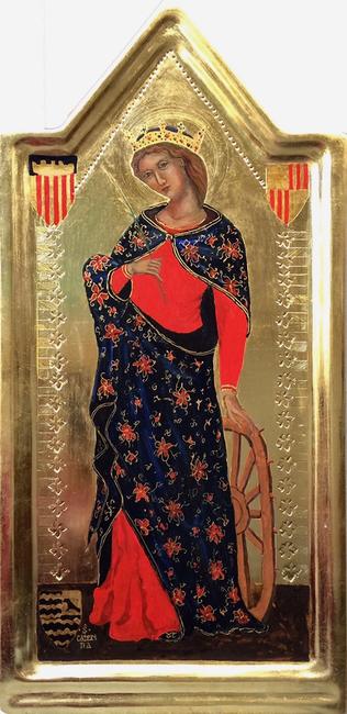 St. Catherine, after portable Spanish icon.