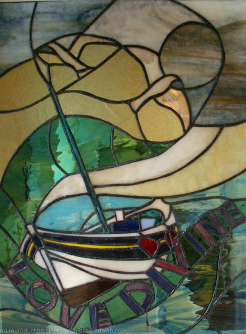 'Love Divine' Window in Ardbank, Staithes