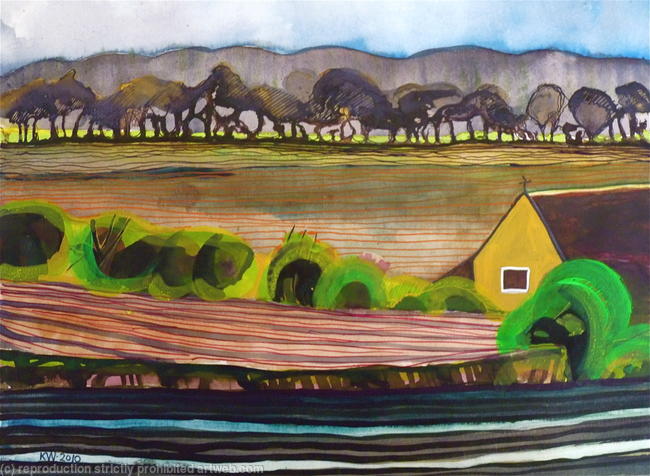 Fields and Barn