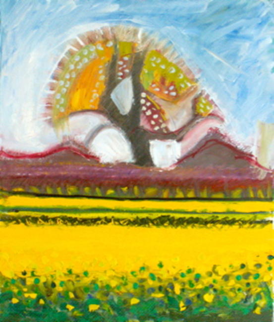 'Sun Tree' and Daffodils