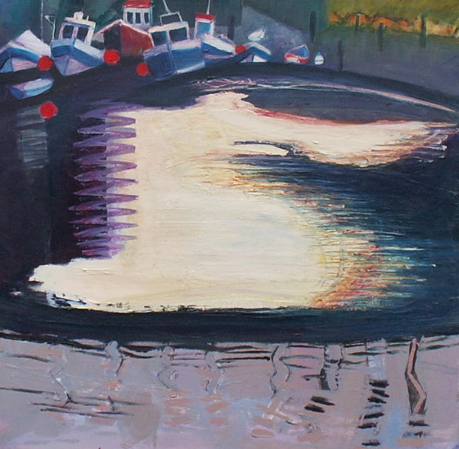 'Sunset: Staithes Beck'
