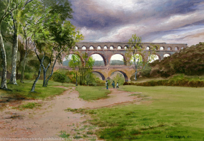Pont du Gard, aqueduct, Languedoc, France