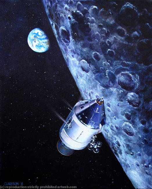 The first orbit of the Moon, Christmas 1968