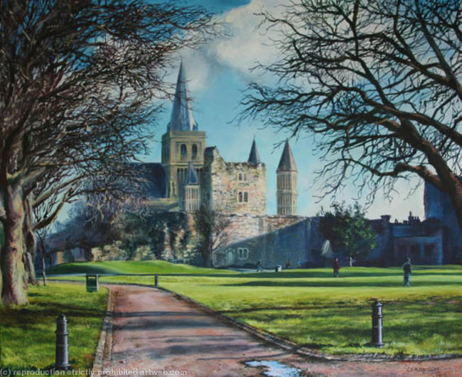 Rochester Cathedral from the Castle