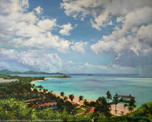 Rain in Dickenson's Bay Antigua