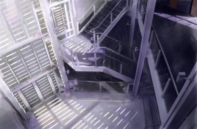 prison stairs concept