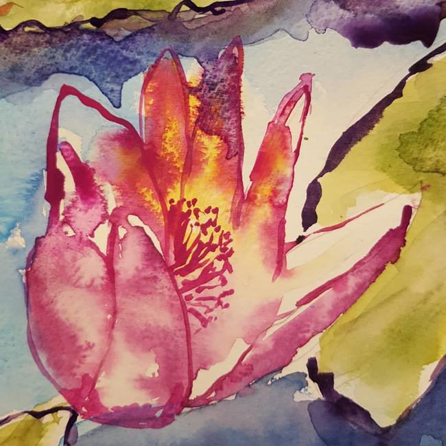 Waterlilies detail
