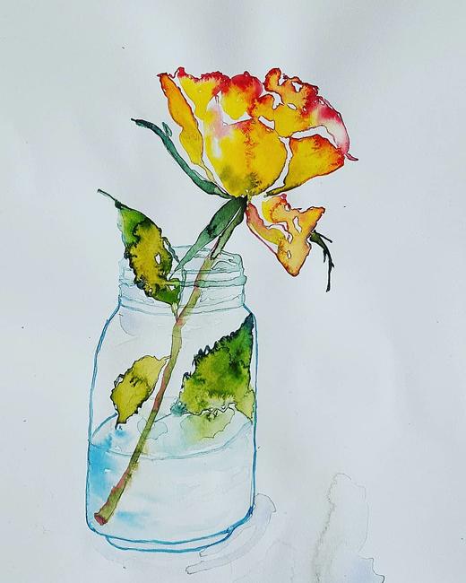 Rose in Jar