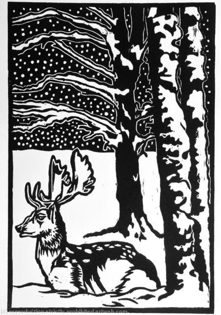 Winter Deer