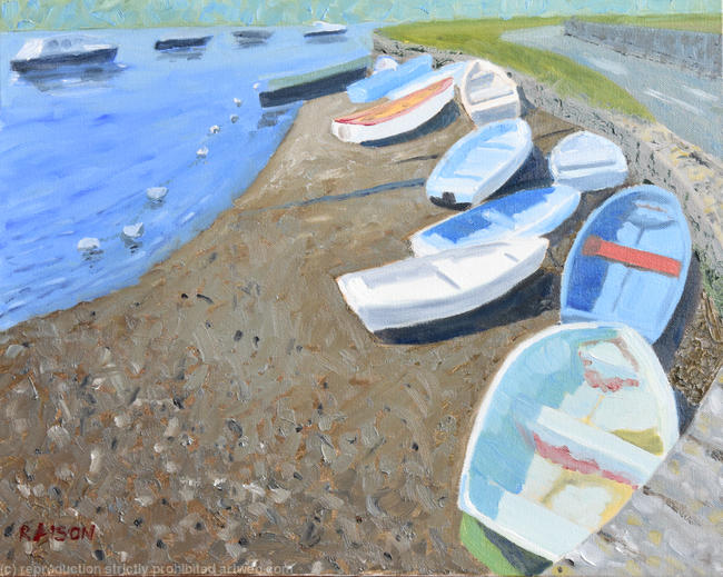 Boats on the River Stour, Christchurch, Dorset
