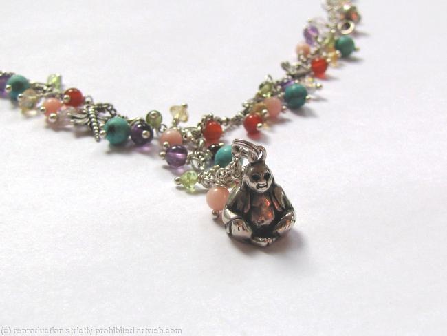 Chakra Buddha Necklace in Sterling Silver