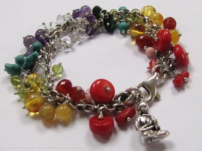 Double strand Chakra Buddha Bracelet