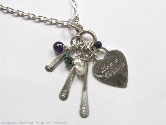 Love Is Everything Personalised Charm Necklace