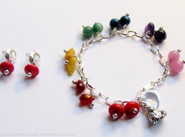 Happy Buddha bracelet and earrings