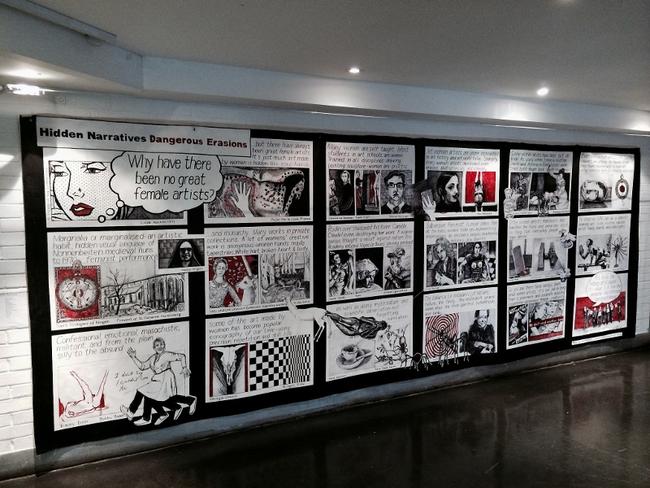Hidden Narratives Dangerous Erasions Installation shot, Albany Theatre