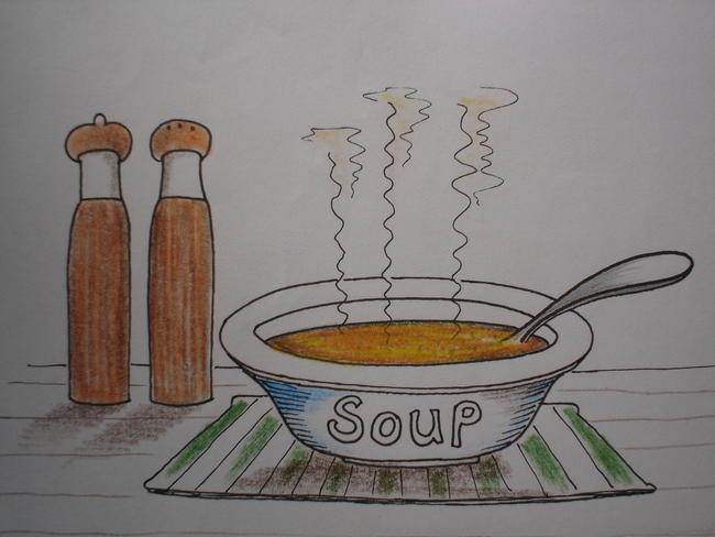 Simple Bowl of Soup created for childrens magazine