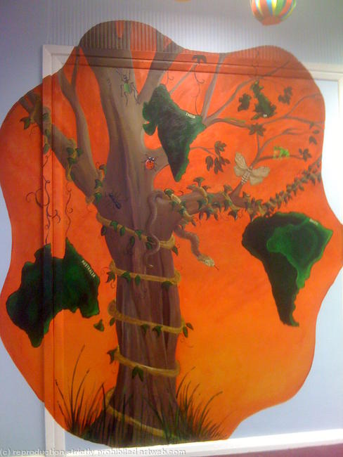 Mural for school reception area