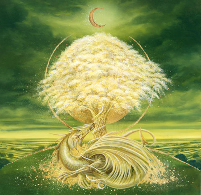 Spring and moon dragons
