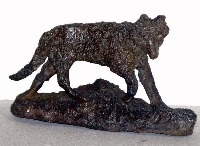 Running wolf