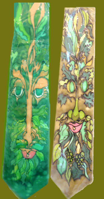 Green man ties