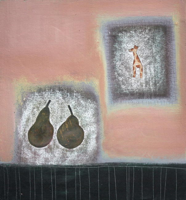 giraffe and pears