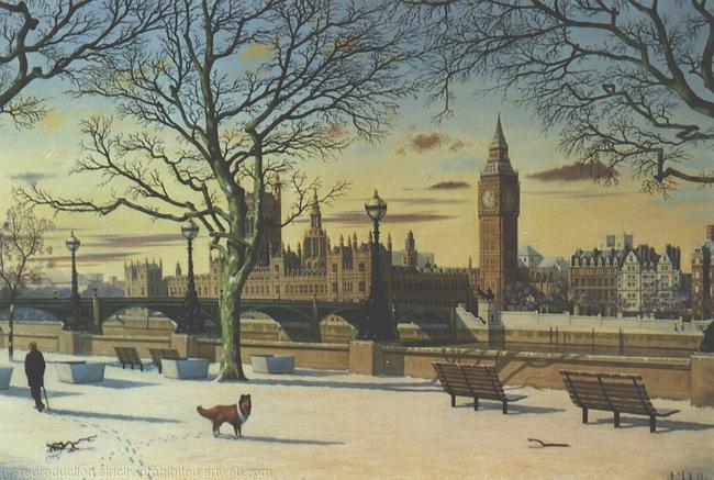 Snow at Westminster