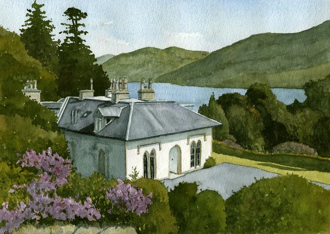 Stuckgowan House, Loch Lomond Print