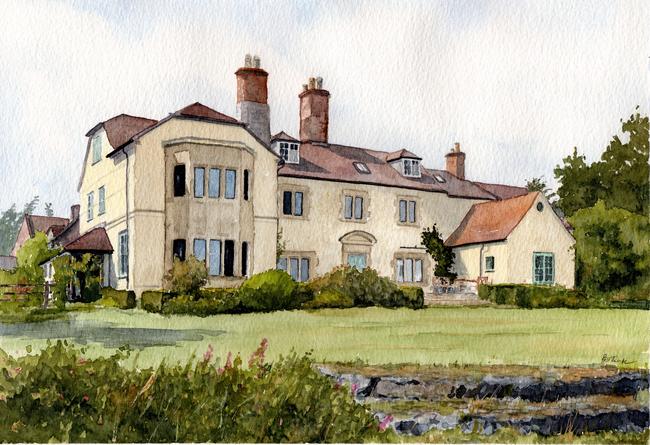 Batchcott Hall, Shropshire Print