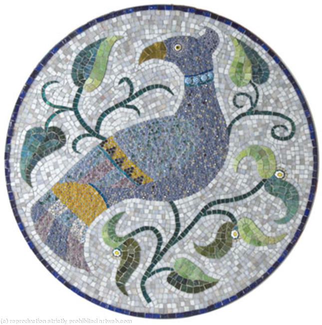 Majolica Bird Blue