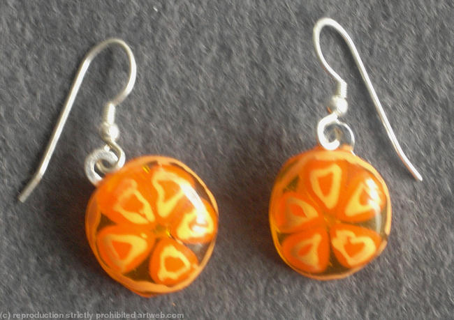 Orange Earrings