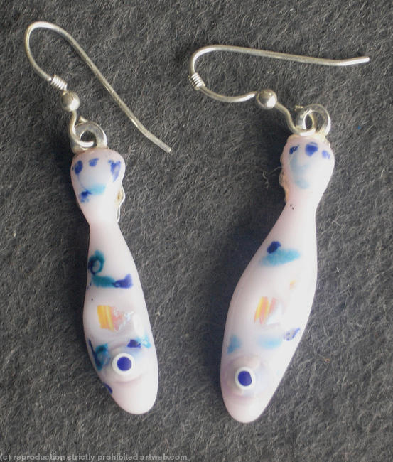 Pink fish Earrings