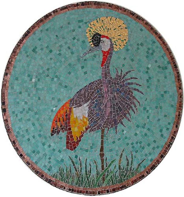 Gold Crested Crane