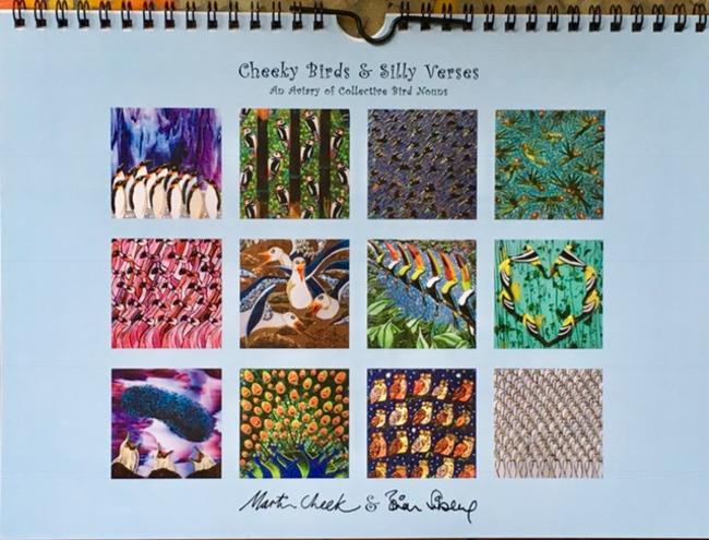 ‘Cheeky Birds and Silly Verse’ calendar cover