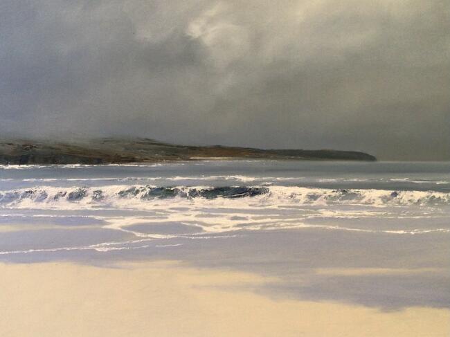 Mist rising on the headland