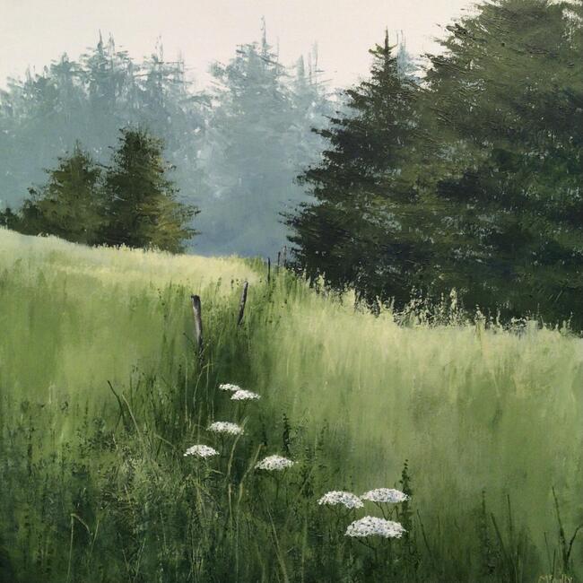 High field in summer