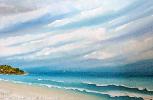 lapping waves