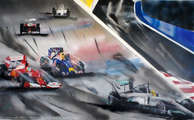 Hamilton leads Alonso from Vettel