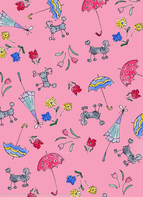 Poodles and umbrellas